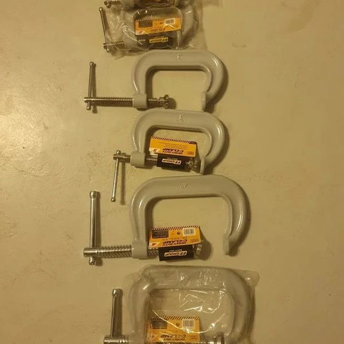 FF-Group Heavy Duty Drop-Forged C-Clamps New Set of 2", 3", and 4"