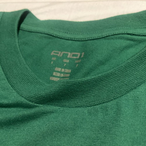 AND1 T-shirt pack, 2 pieces, small and XL, grey and green