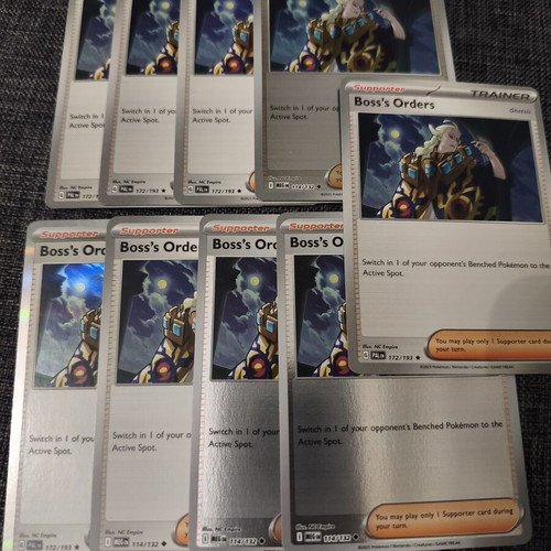 Boss's Orders (Ghetsis) Pokemon cards, pack of 9