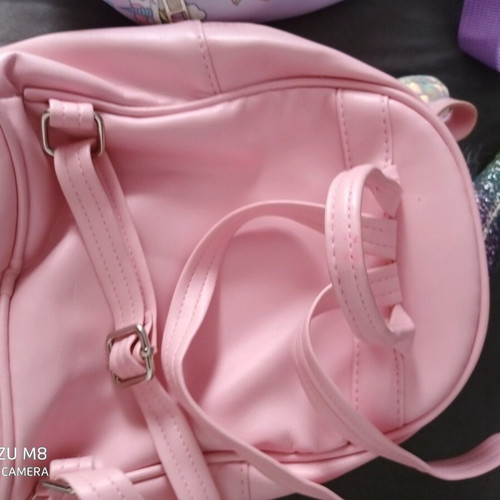 3 bags and a wallet together, girl-themed