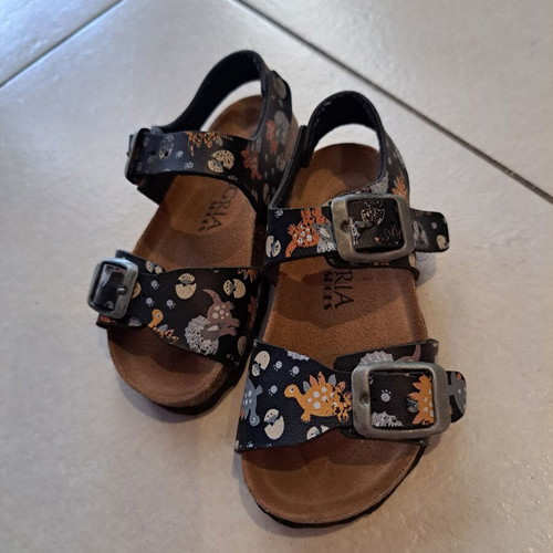 Alegria Anatomical Kids Sandals No 24 with Dinosaur Design