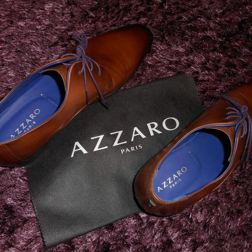 Azzaro Outino elegant brown shoes size 44 new