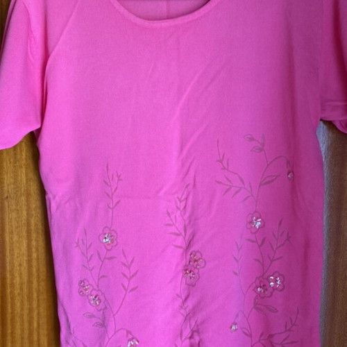 Blouse pink size M like new, tailored