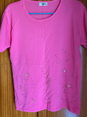 Blouse pink size M like new, tailored