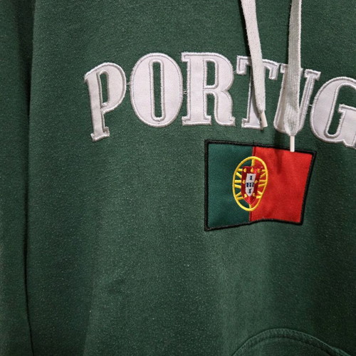 Portugal sweatshirt used, green, size large