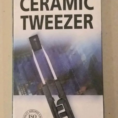 Ceramic tweezer for electronic contacts with case new