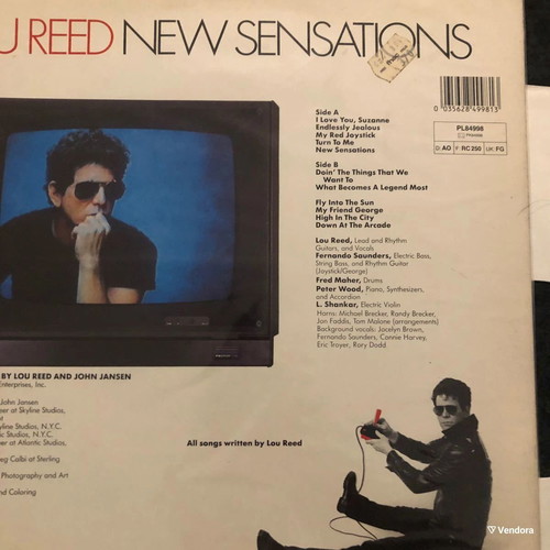 Vinyl Lou Reed – New Sensations German Copy Alternative Rock Record Like New