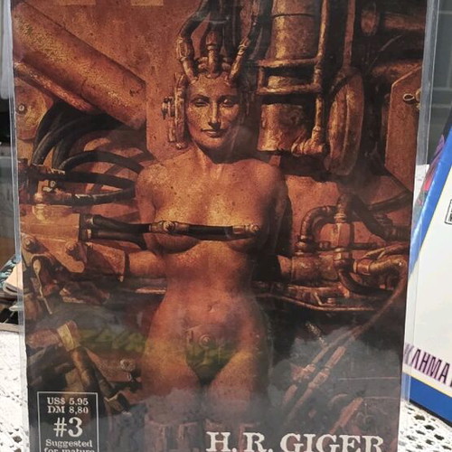 Unmasked #3 John Bolton Magazine H.R. Giger used