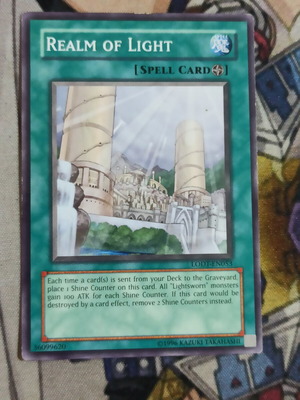 Realm of Light Spell Card σαν καινούργιο, υποστήριξη Lightsworn