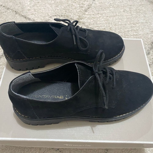 Pentavras black lace-up shoes like new, size 36