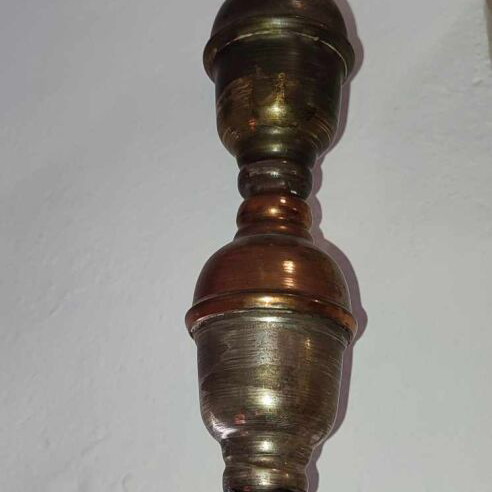 Carved collectible hookah with bronze and copper, like new, 85 cm