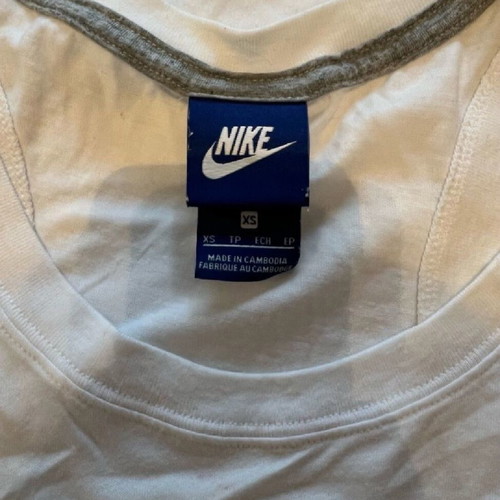 Nike sports shirt like new, white and blue, size XS