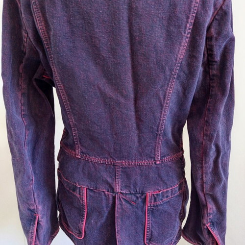 MM6 Womens Jeans Jacket blazer blue red like new