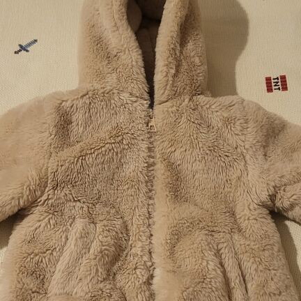 Zara fur jacket for girls, 3-4 years, cappuccino color