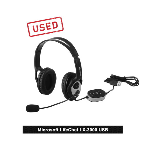 Microsoft LifeChat LX-3000 Over Ear headset used