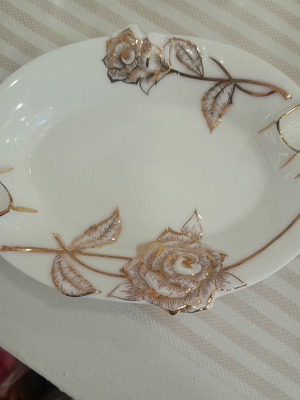 Porcelain ashtray 13x10cm Inart new