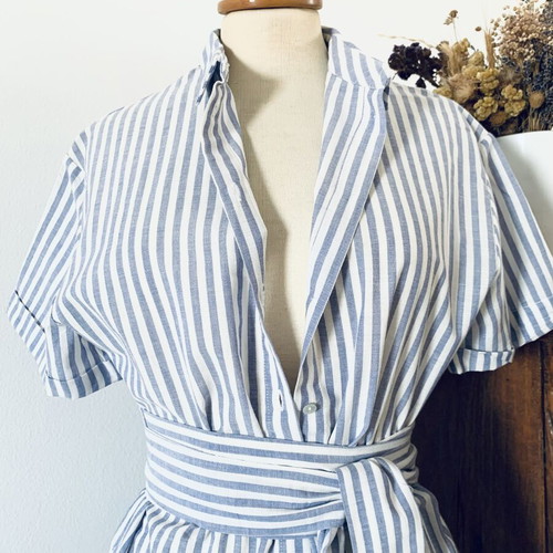 Striped Philosophy summer dress new, white and blue, size S