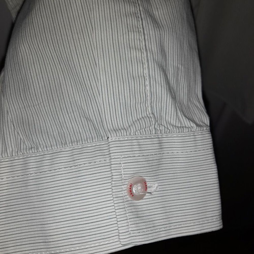 Armani Jeans shirt used, thin striped, size XL