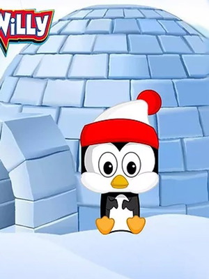 Chilly Willy καινούργιο χαρτοανθρωπάκι φιγούρα για κατασκευή ή έτοιμο