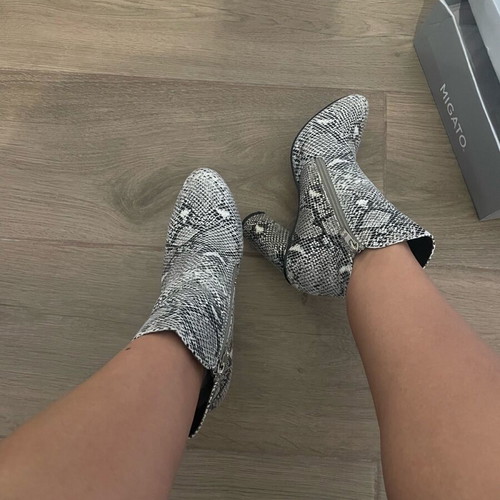 Migato ankle boots used, size 40, black and white