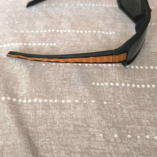 Mask-style sunglasses like new, black and orange