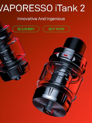 Vaporesso iTank 2 atomizer like new with 3 replacement coils
