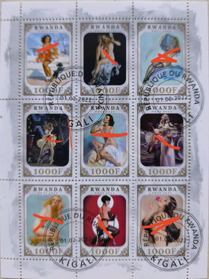 Φεγιέ Ρουάντα 2022 Pin-Up Art καινούργιο