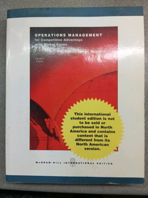 Operation Management book for Deree new