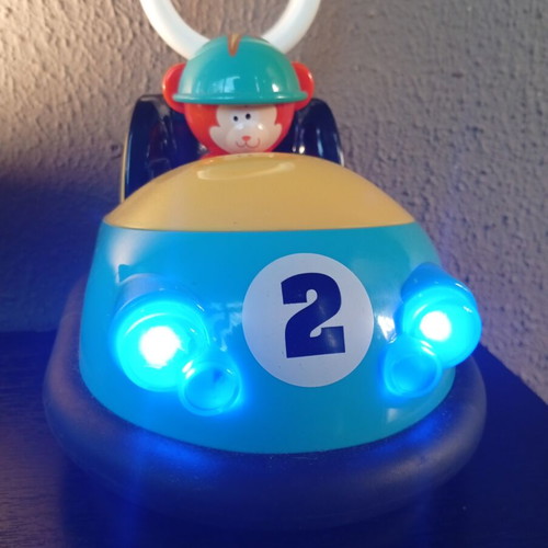 Remote control crash car like new with lights and horn