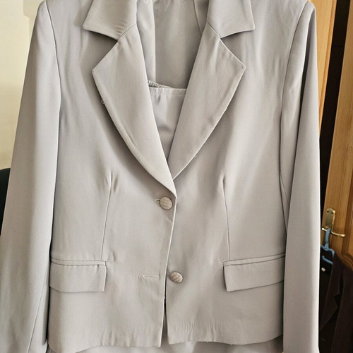 Women's suit like new, soft sky blue
