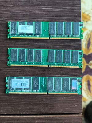 Ram 3x1GB PC 3200 used, 3 desktop memory modules