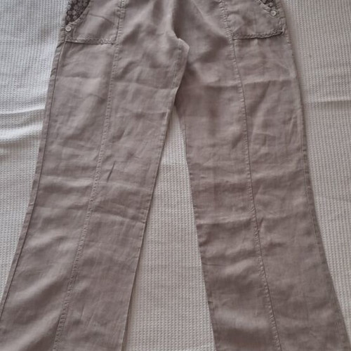 Linen pants like new, cigar color, size S