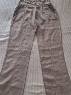 Linen pants like new, cigar color, size S