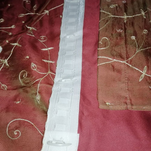 Curtain from store display, new, Indian fabric