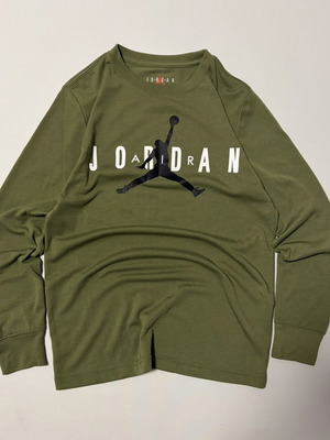 Air Jordan Jumpman μακρυμάνικη μπλούζα για αγόρια σε λαδί, μέγεθος M