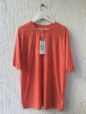 Maison Margiela t-shirt like new, bright orange, cotton, size M