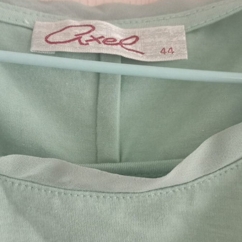 Axel blouse like new, green with transparent back, XXL