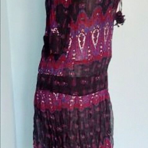 Zara Basic dress made of transparent chiffon like new, universal size