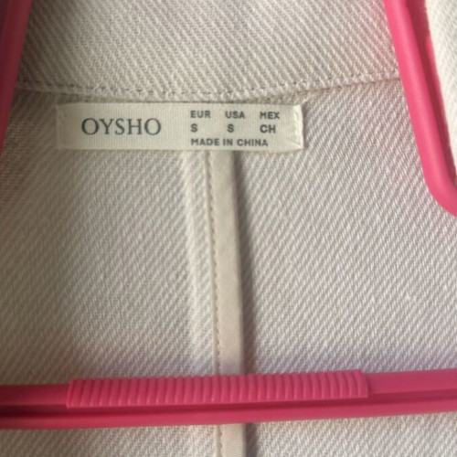 Oysho linen jacket size S like new, beige