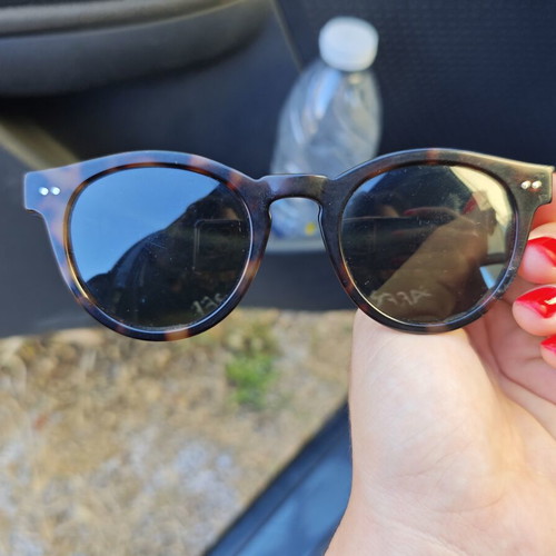 Wolf women's sunglasses used, black and brown
