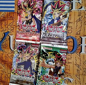 4x Old School Booster Packs (25th Anniversary, Yugioh)