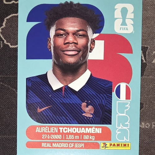 Panini Fifa World Cup 2026 Aurelien Tchouameni collectible sticker new