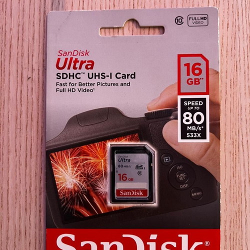SanDisk Ultra Lite SDHC 16GB Class 10 UHS-I card sealed