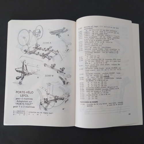 Vintage Bertin Bicycle Accessories Catalog 1979, like new