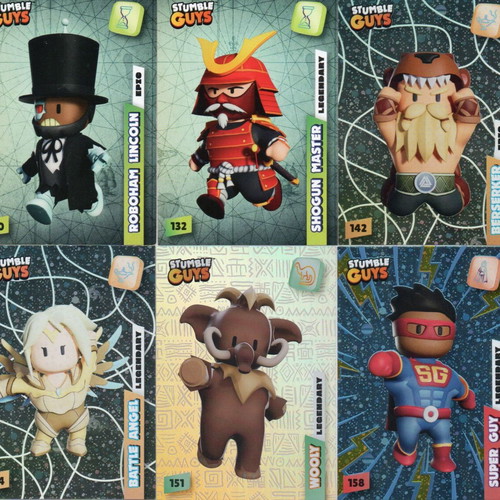 Stumble Guys collection of 30 new cards