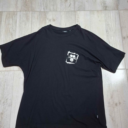 Cropp Trust Progress cotton t-shirt size L like new, black