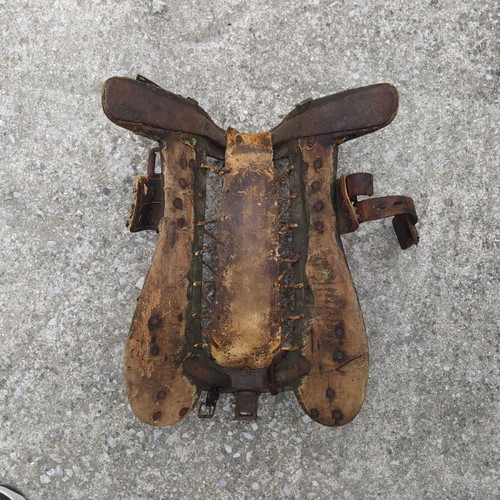 Military saddle of cavalry officers A, B Balkan wars used