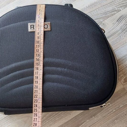 Rico cosmetic bag like new, black, hard and sturdy