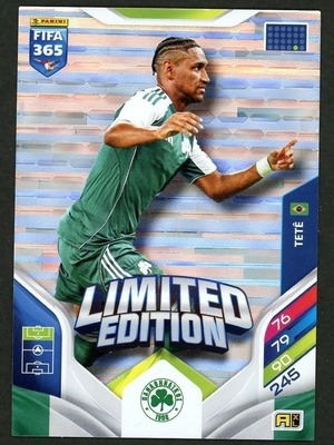 Panini FIFA 365 Adrenalyn XL Limited Edition TETE Panathinaikos pack like new