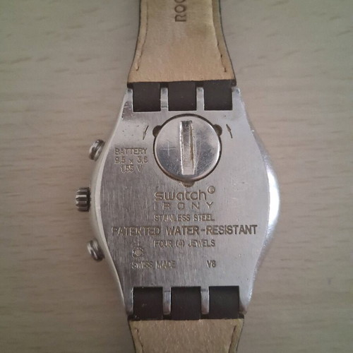 Swatch Irony Chrono Wind Fall men's watch used, black